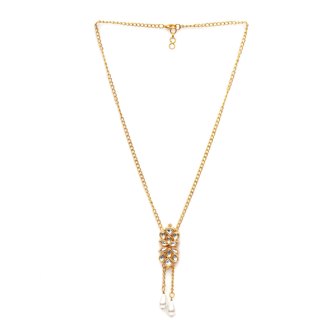 Long Kundan Neckpiece | SHOBITAM