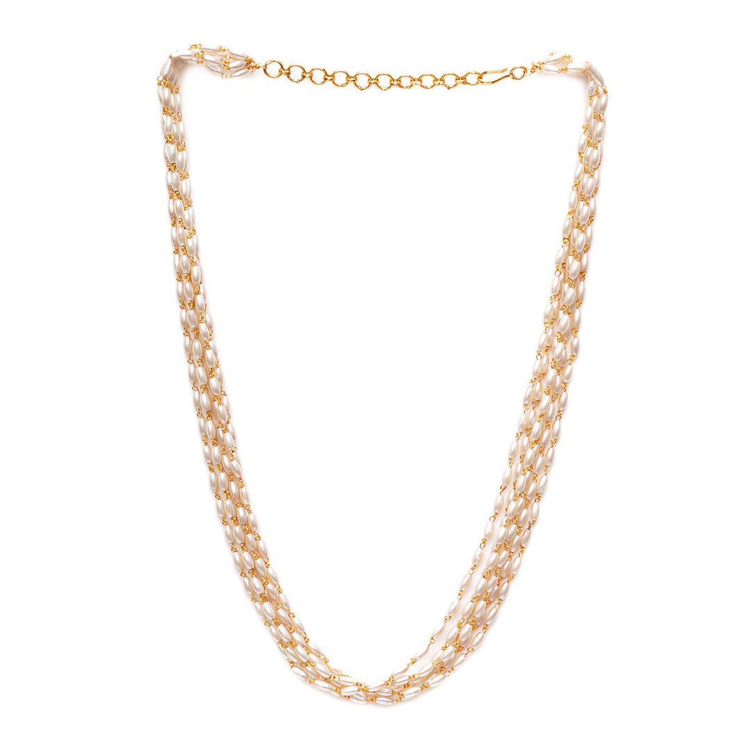 Layered Faux Pearl Neckpiece