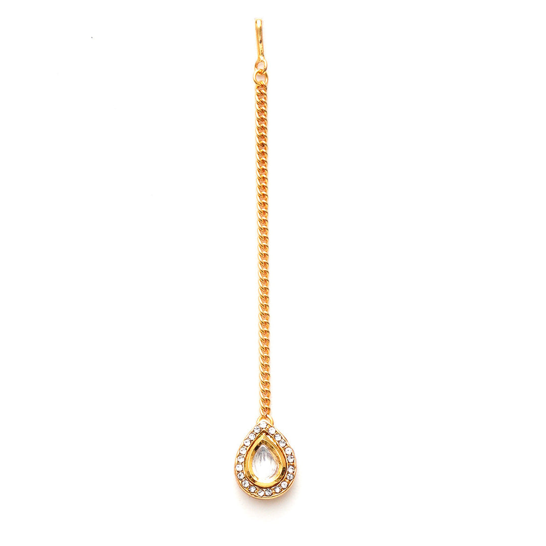 Women's Kundan Maang Tikka | SHOBITAM