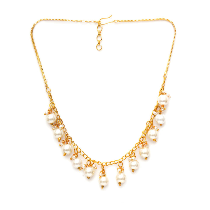 Golden Pearl Neckpiece | SHOBITAM