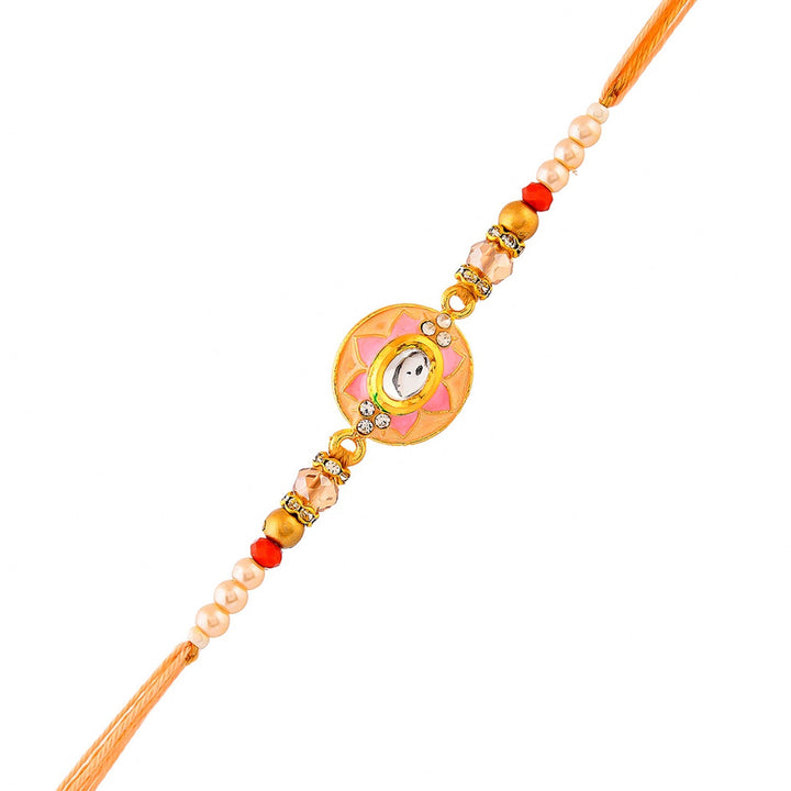Men's Bejewelled Thread Rakhi For Brother | SHOBITAM