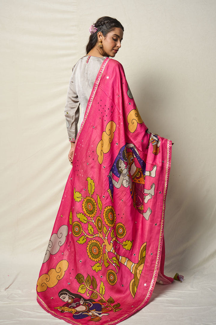 MEGHDOOT PINK DUPATTA | SHOBITAM
