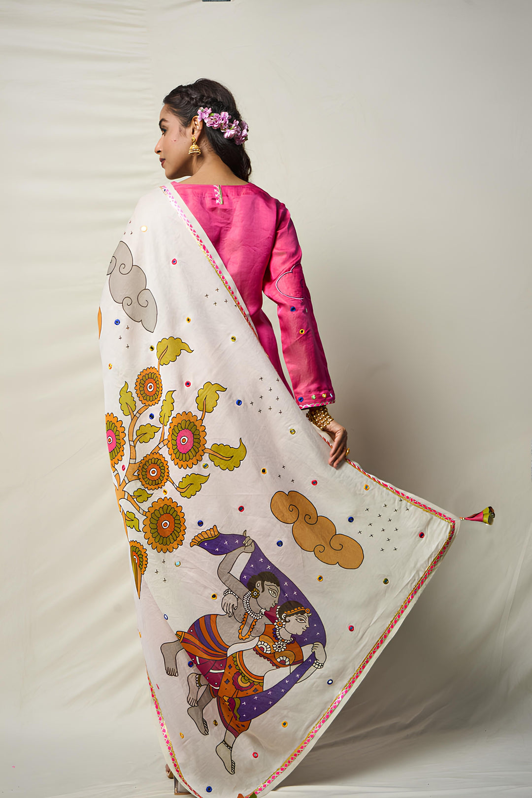 KĀNTARA GREEN LEHENGA SET(SET OF 3) | SHOBITAM