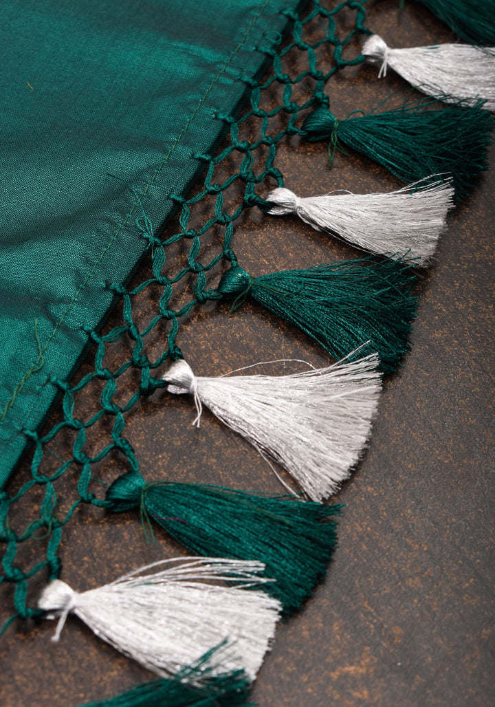 Exquisite Chandelier Design Grand kadhuwa Meenakari Banarasi Silk Saree in Rama Green| SILK MARK CERTIFIED