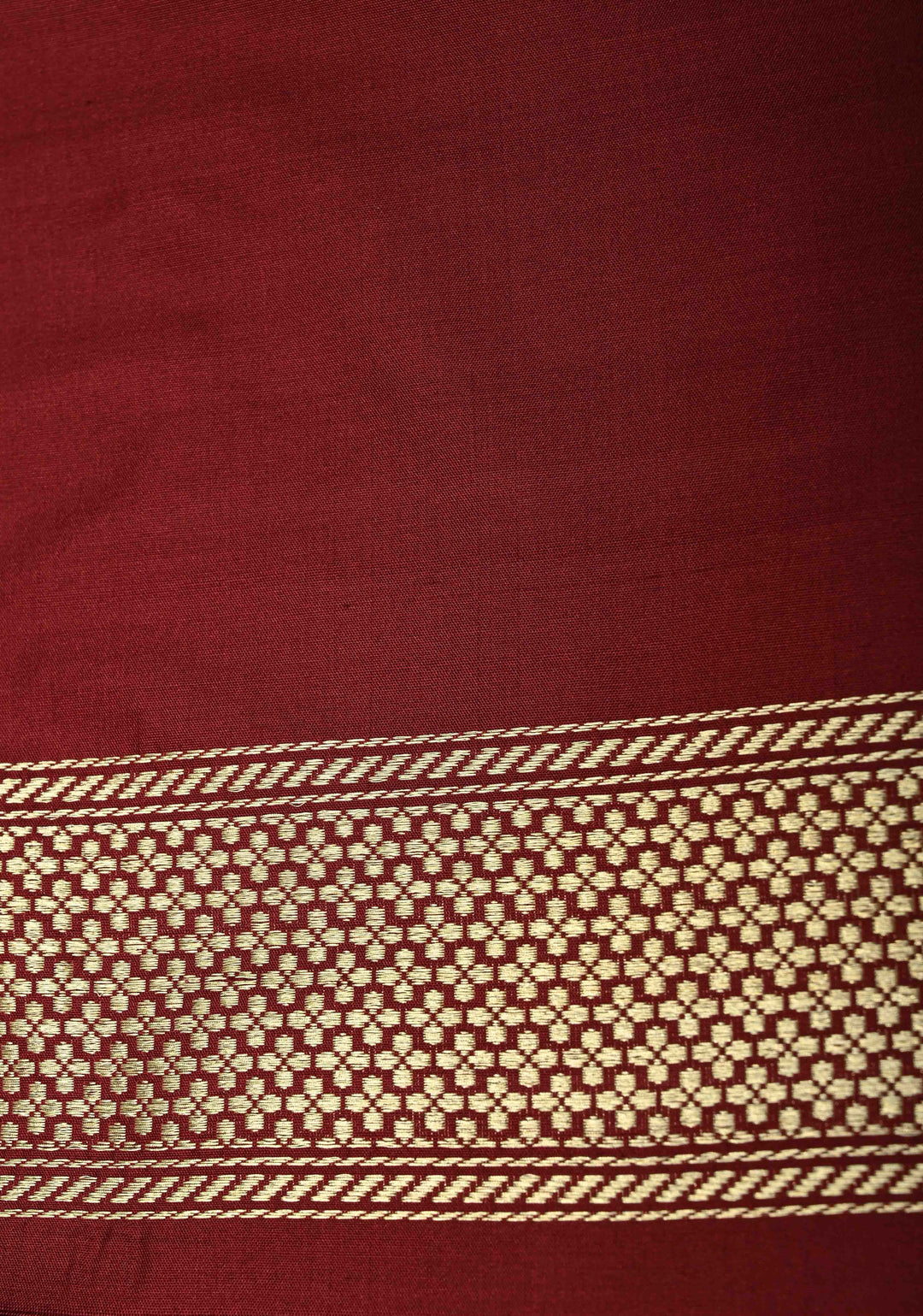 Chocolate Brown Banarasi Pure Katan Silk Saree with Zari Detailing and Meenakari Ornate Scallop Border| SILK MARK CERTIFIED