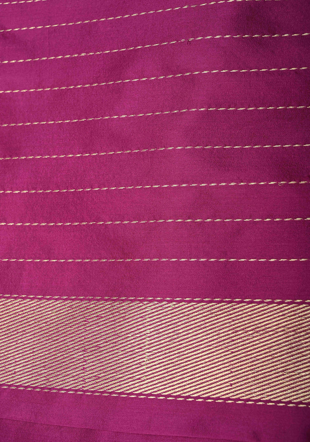 Deep Plum Banarasi Pure Katan Silk Saree with Sona Rupa Buttas and Meenakari Skirt Zari Border | SILK MARK CERTIFIED