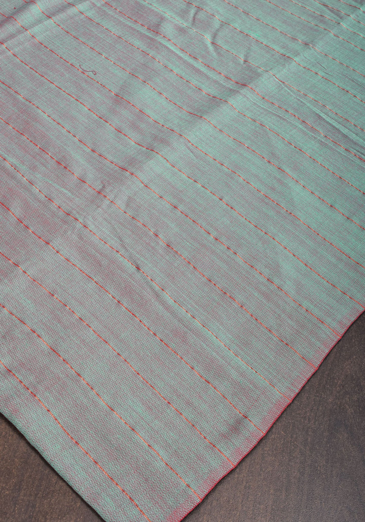 Reversible  Maheshwari Mercerised Cotton Saree with extralong tassels, no blouse piece