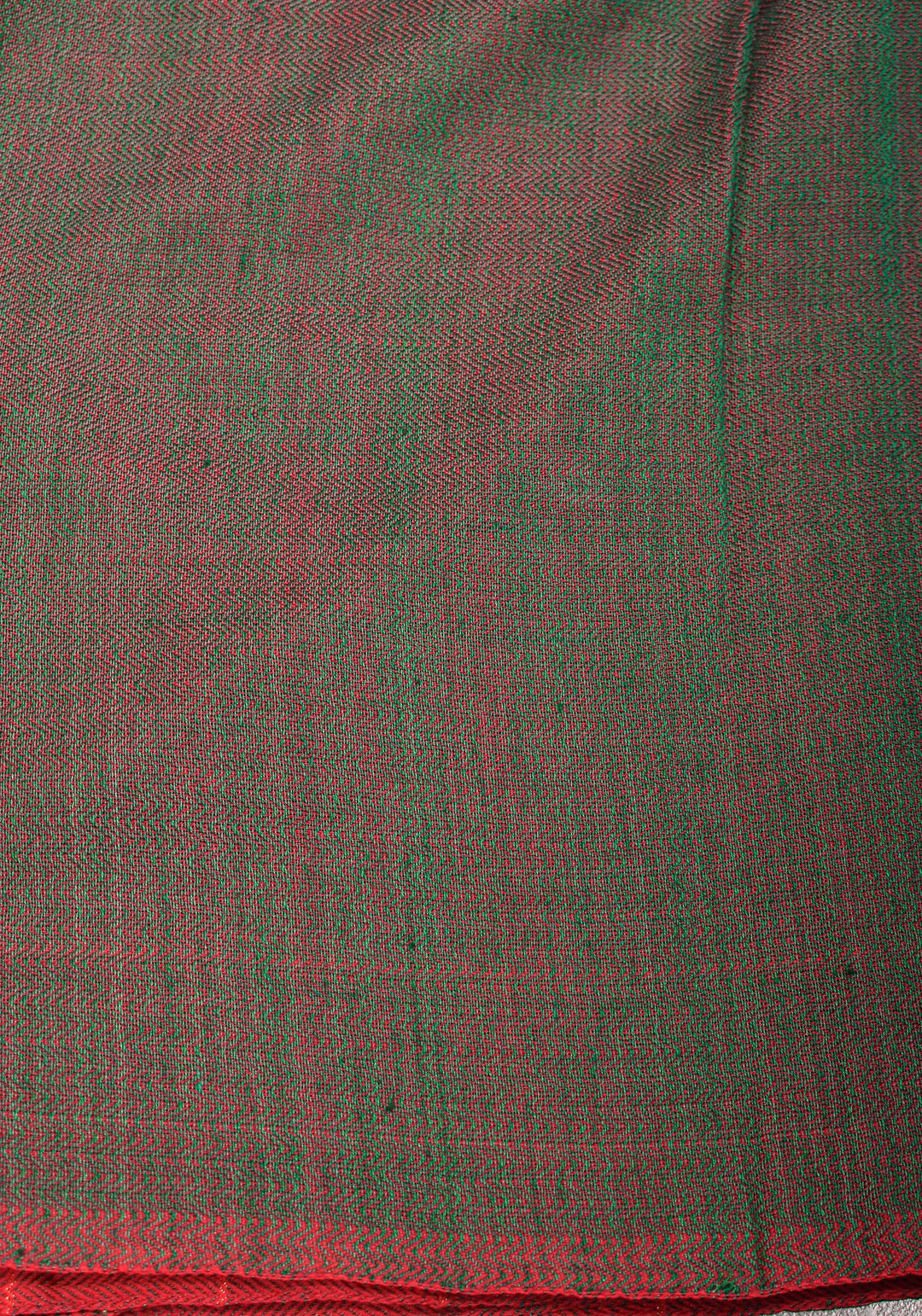Handwoven Maheshwari Reversible Cotton Saree in Green and No blouse Piece