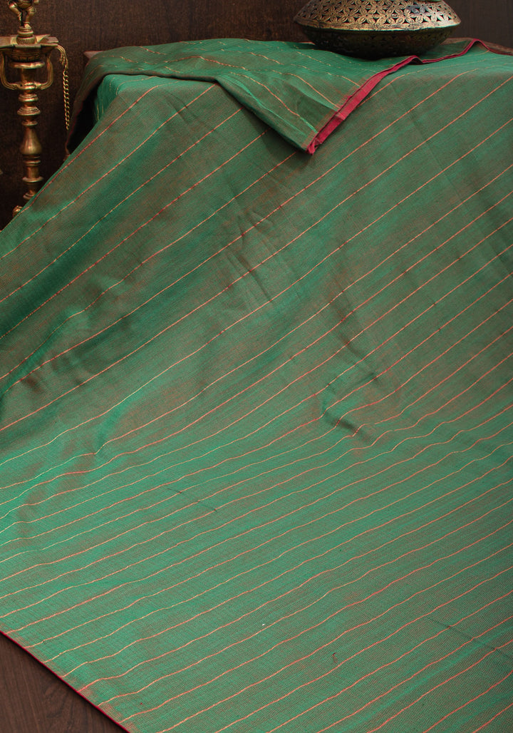Reversible  Maheshwari Mercerised Cotton Saree with extralong tassels, no blouse piece