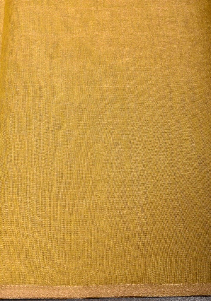 Ombre Copper Shimmering Maheshwari Tissue Silk Cotton Handloom Saree