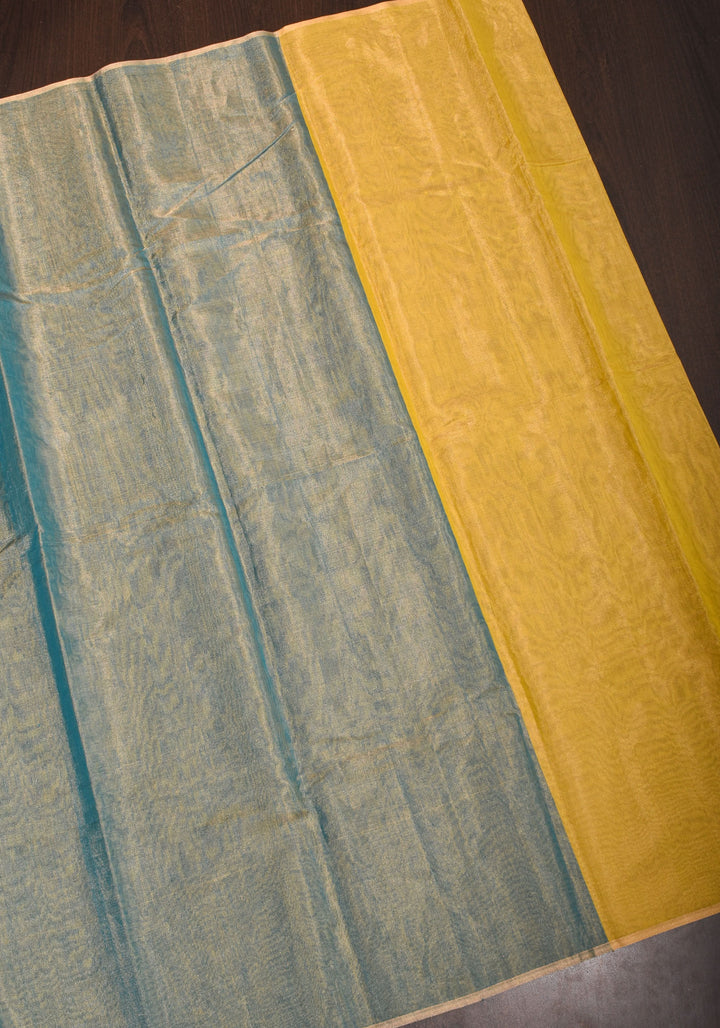 Ombre Copper Shimmering Maheshwari Tissue Silk Cotton Handloom Saree