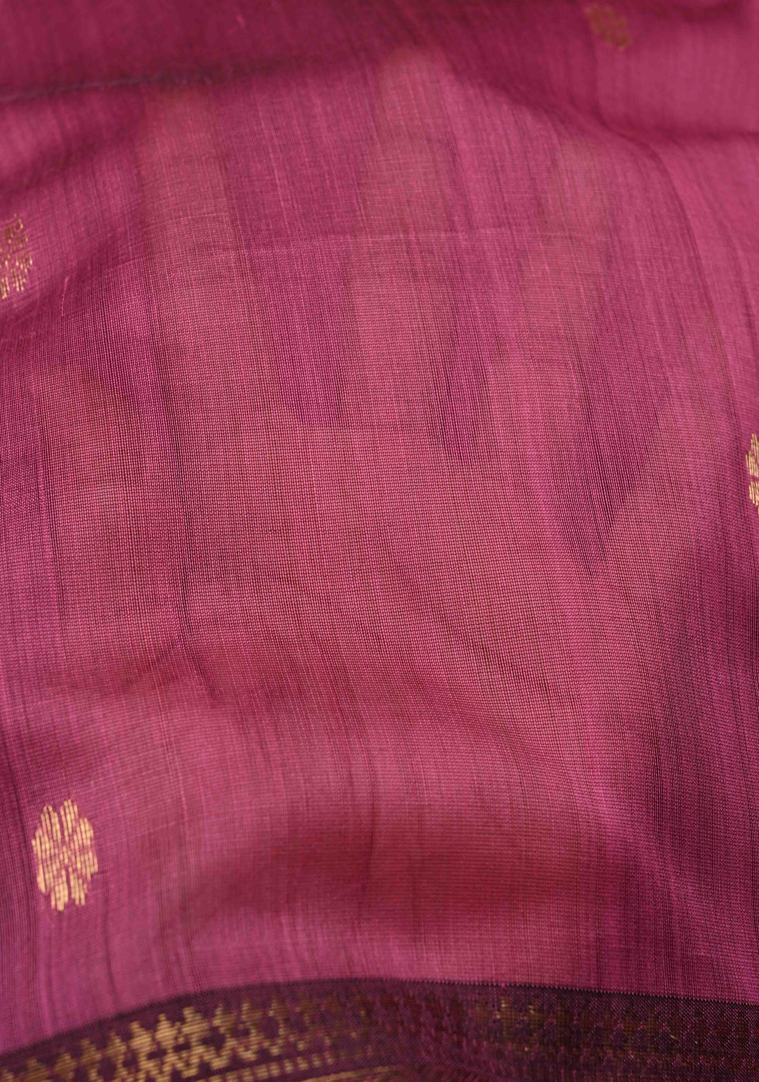 Pink Maheshwari Pure Silk Saree with Chunri Buttis and Zari Border | SILK MARK CERTIFIED