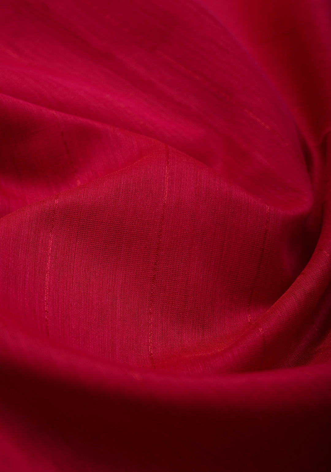 Pink Handwoven Maheshwari Silk Cotton Saree with Muted Stripes And Zari Border