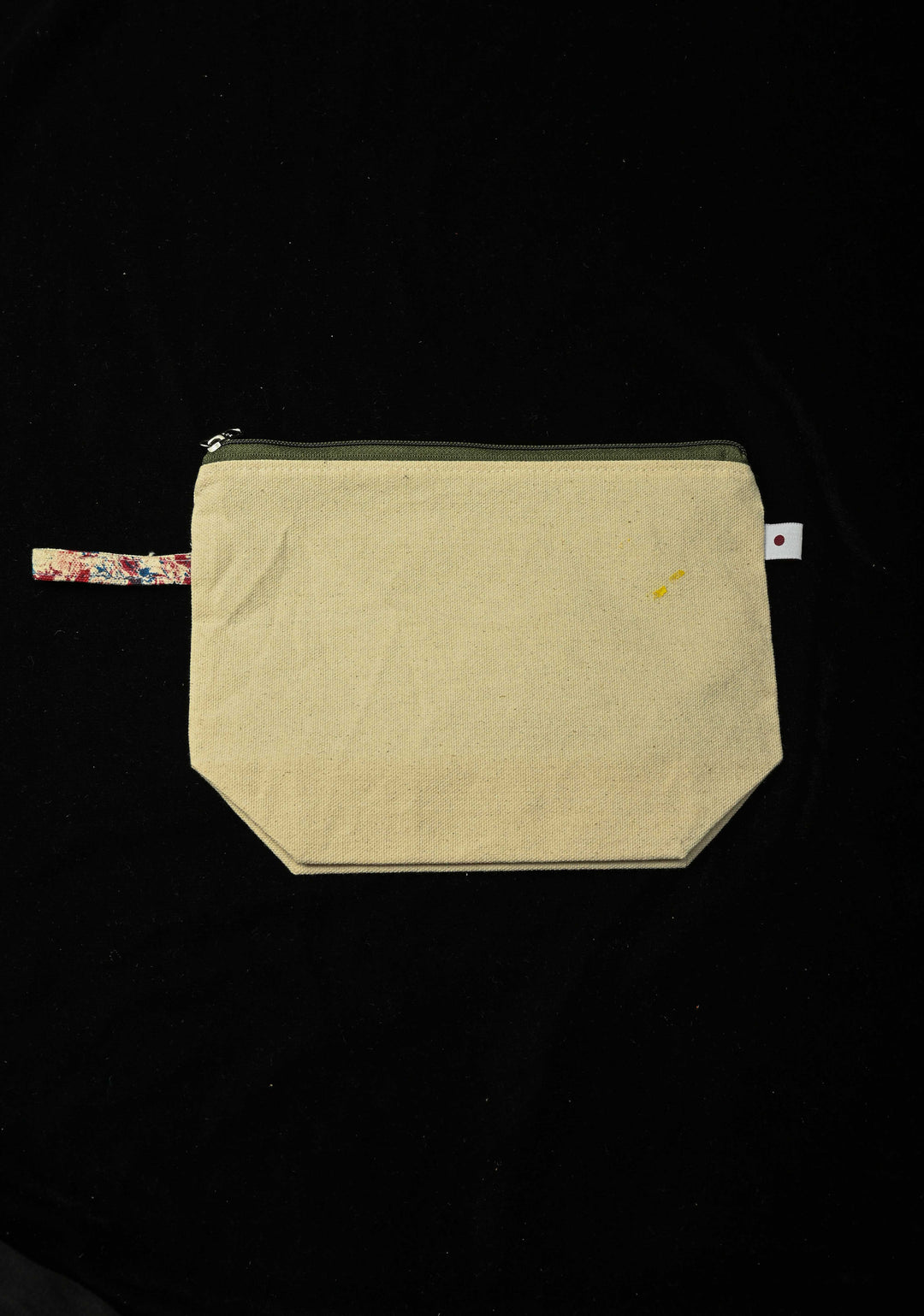 Pouch : Madhubani Bird Hand -Painted Art Canvas Utility Pouch | SHOBITAM
