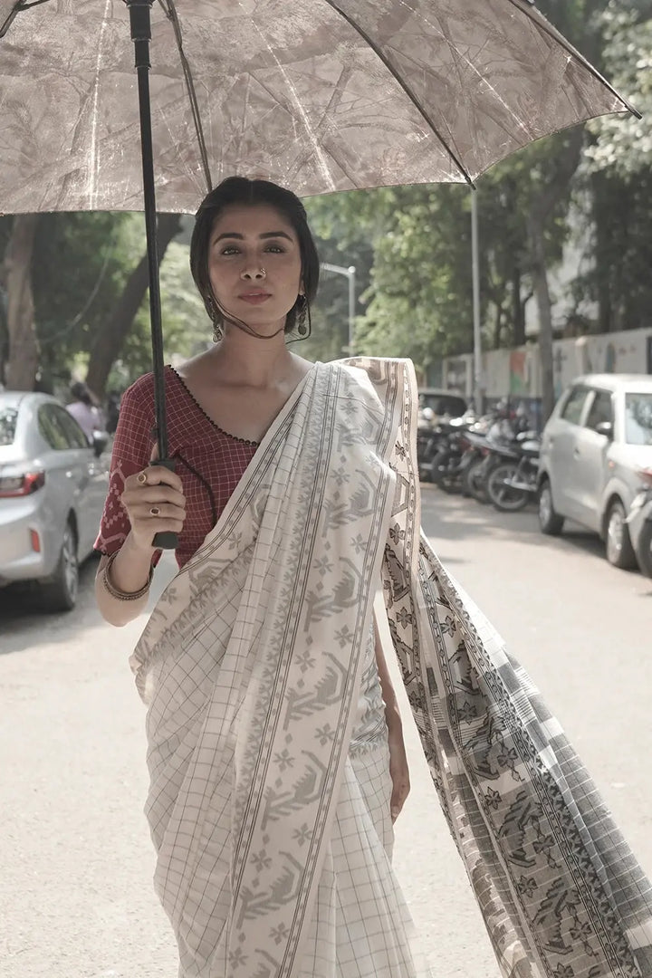 Ragini Jamdani Blouse | SHOBITAM