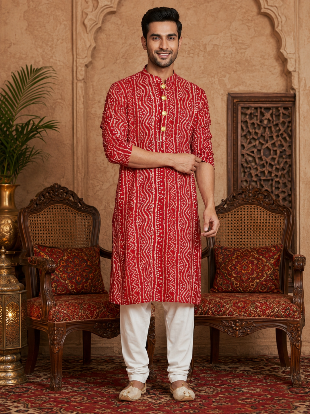 Men's Tyohaar Cotton Kurta Set | SHOBITAM