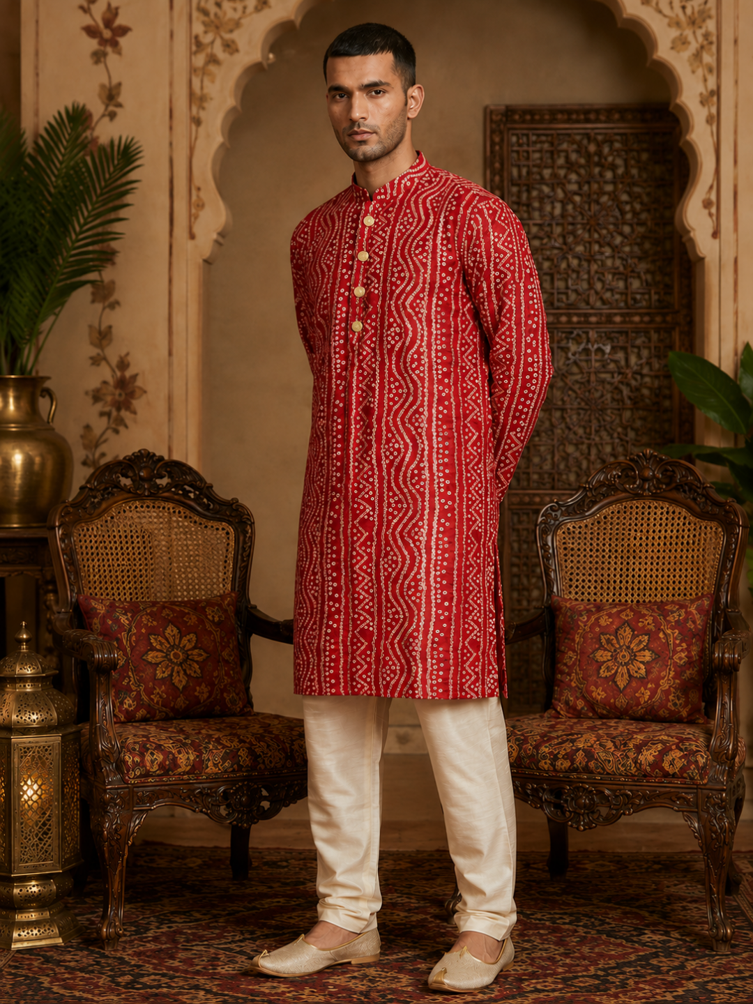 Men's Tyohaar Cotton Kurta Set | SHOBITAM
