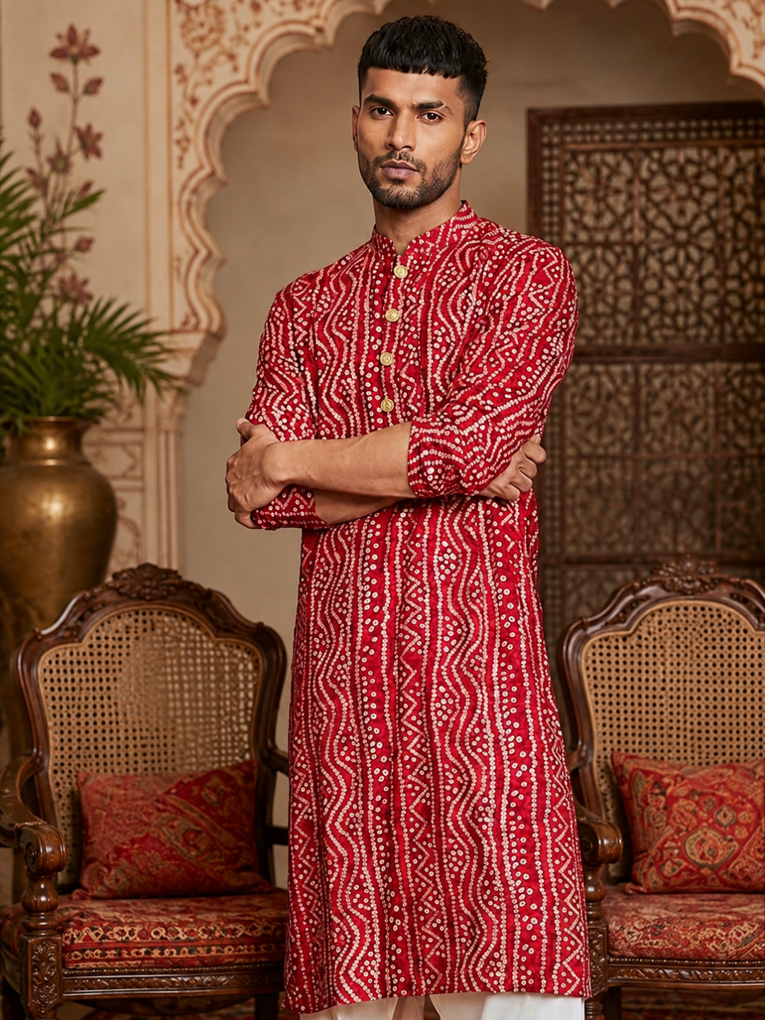 Men's Tyohaar Cotton Kurta Set | SHOBITAM