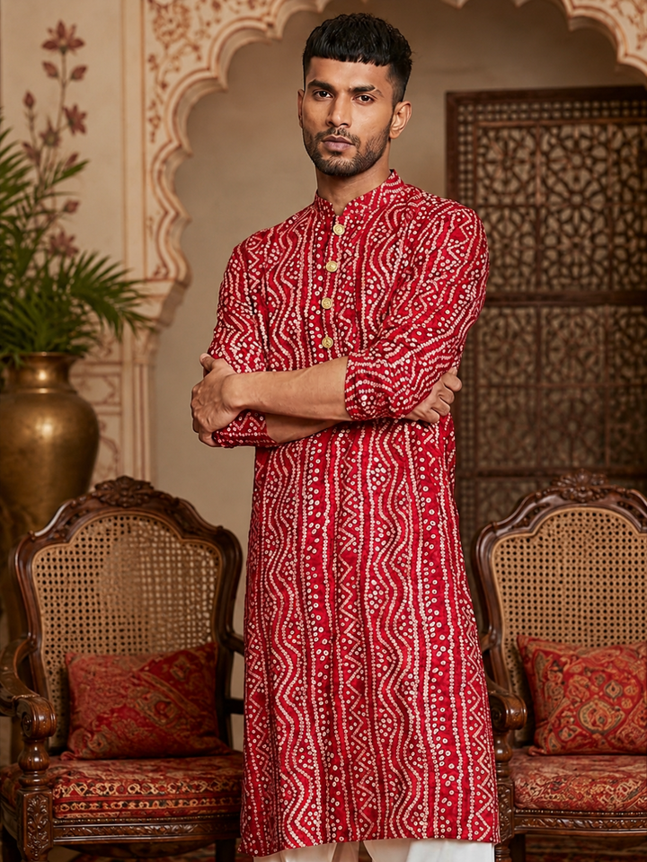 Men's Tyohaar Cotton Kurta Set | SHOBITAM