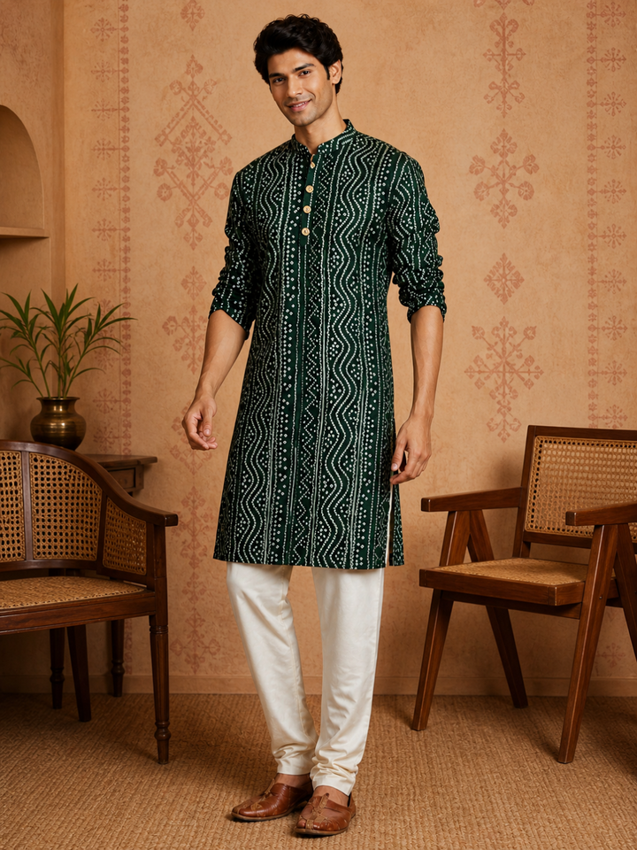 Men's Panna Cotton Kurta Set | SHOBITAM
