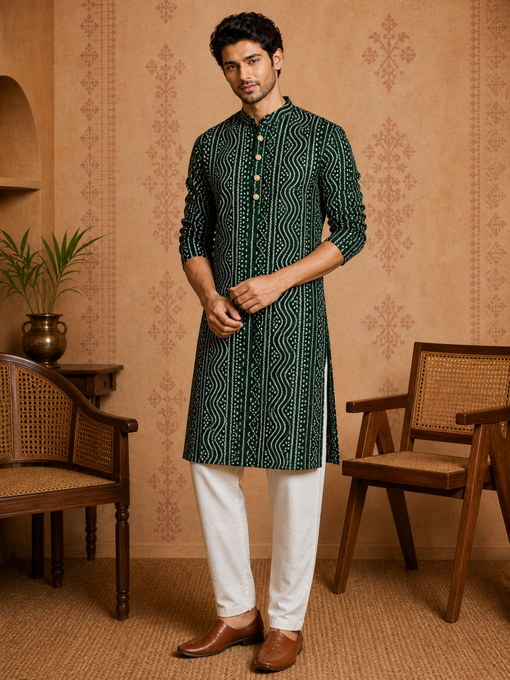 Men's Panna Cotton Kurta Set | SHOBITAM