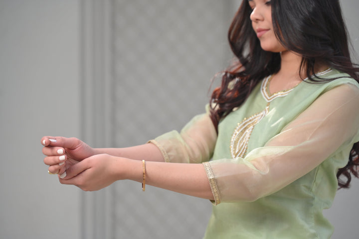 Hansika Organza Short Kurti and Dhoti Pants 2 PIece Set | Made To Order