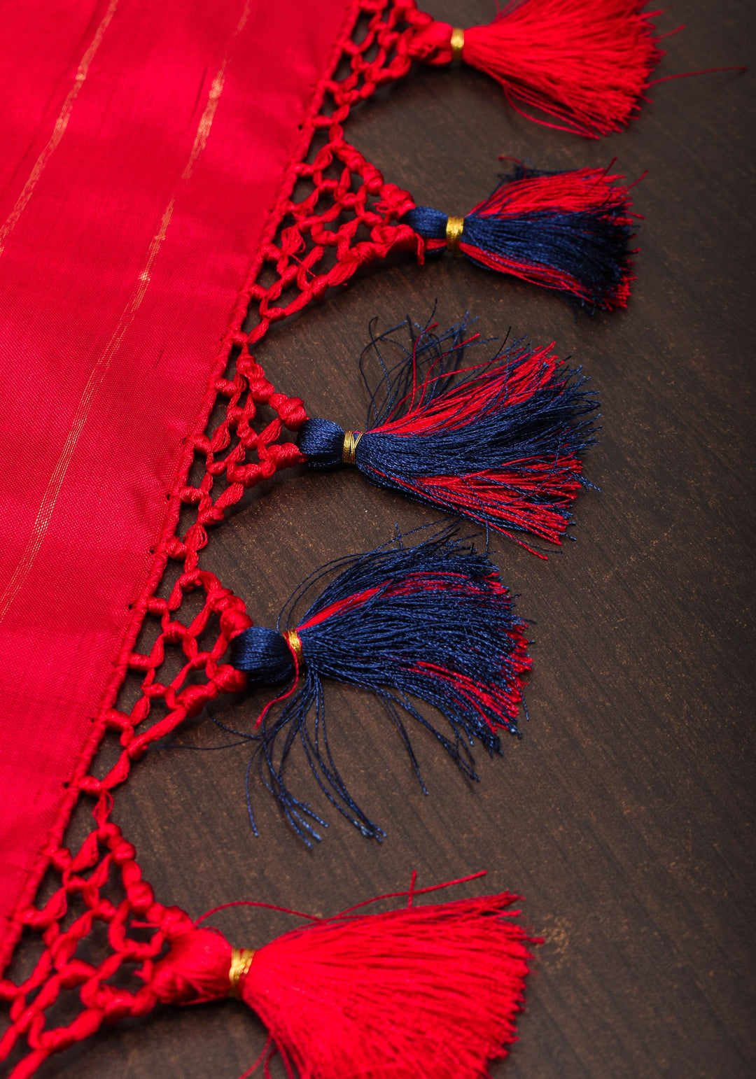 Unique Midnight Blue Ikkat Patola Kanjivaram Fusion Silk Saree with Panel design and zari border | SILK MARK CERTIFIED