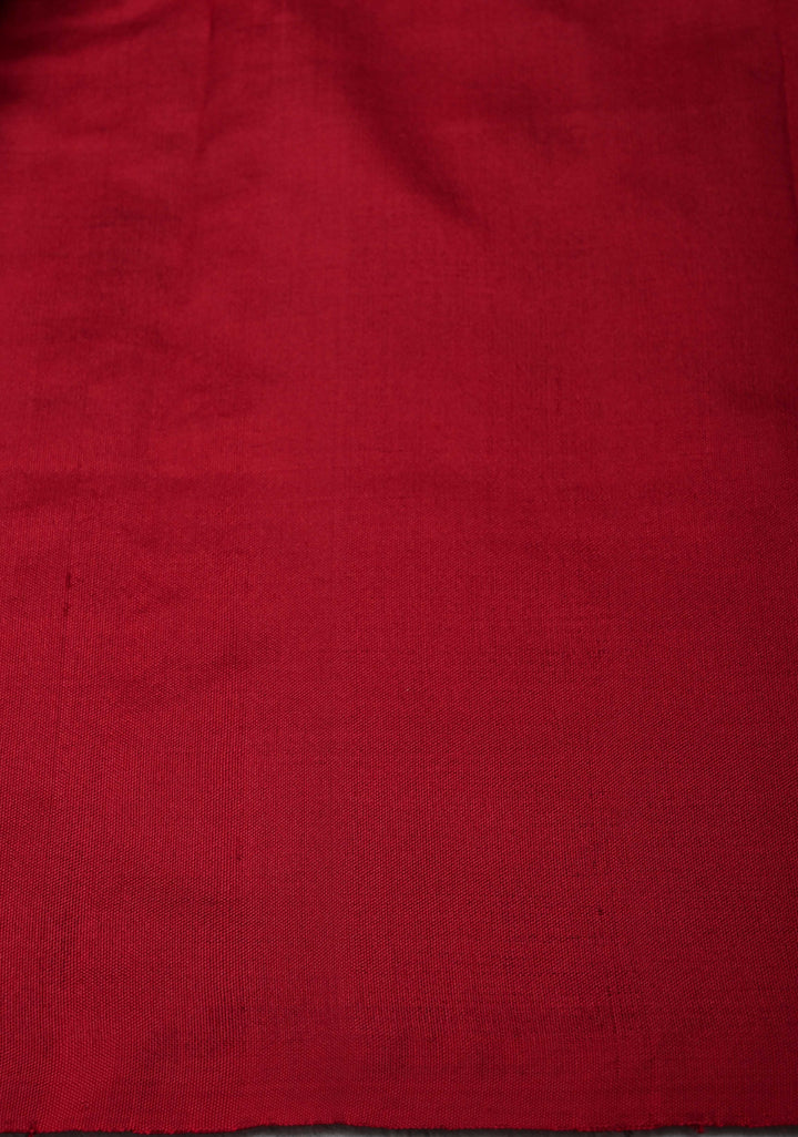 Burgundy Pochampally Ikkat Pure Silk Saree with Intricate Floral Jaal weave and Border | SILK MARK CERTIFIED
