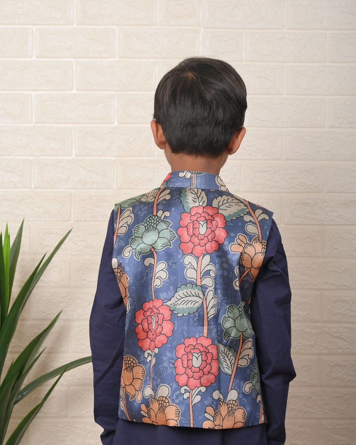 Neelam Dapper Jacket with Kurta Pajama | Shobitam Custom Shirt Made To Order