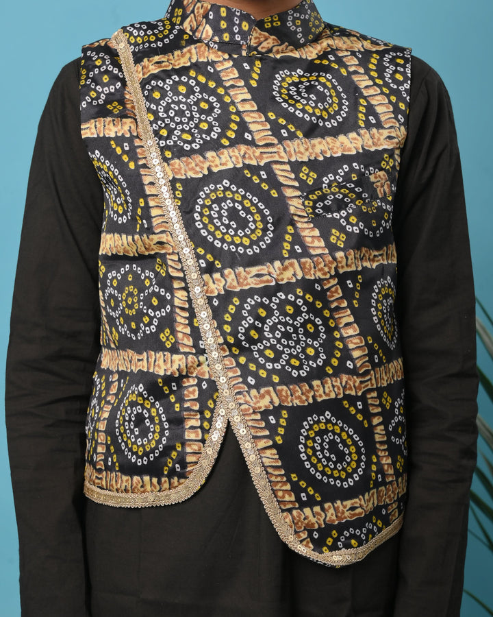 Raina kurta pajama set with Nehru Jacket 3 piece Set | Shobitam Custom Wear Made To Order
