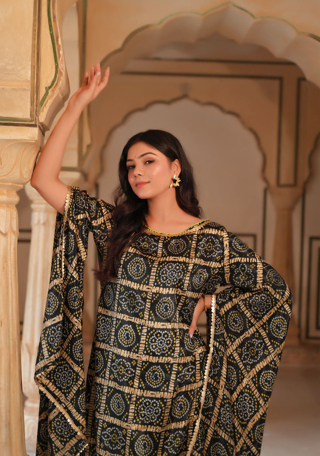 Raina Cape Kurta Pant 2 piece set, Made to Order
