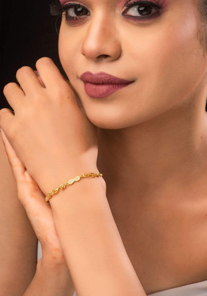 925 Silver Mangalsutra Bracelet with Infinite Love center units I Shobitam Jewelry