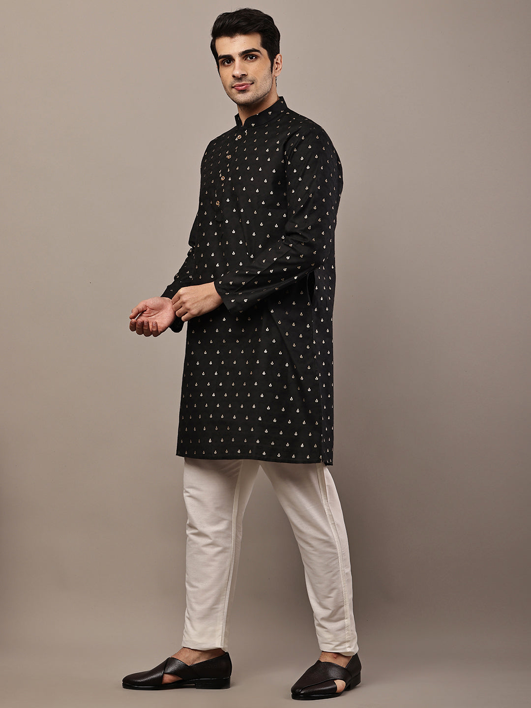 Men's Gerua Cotton Kurta Set | SHOBITAM
