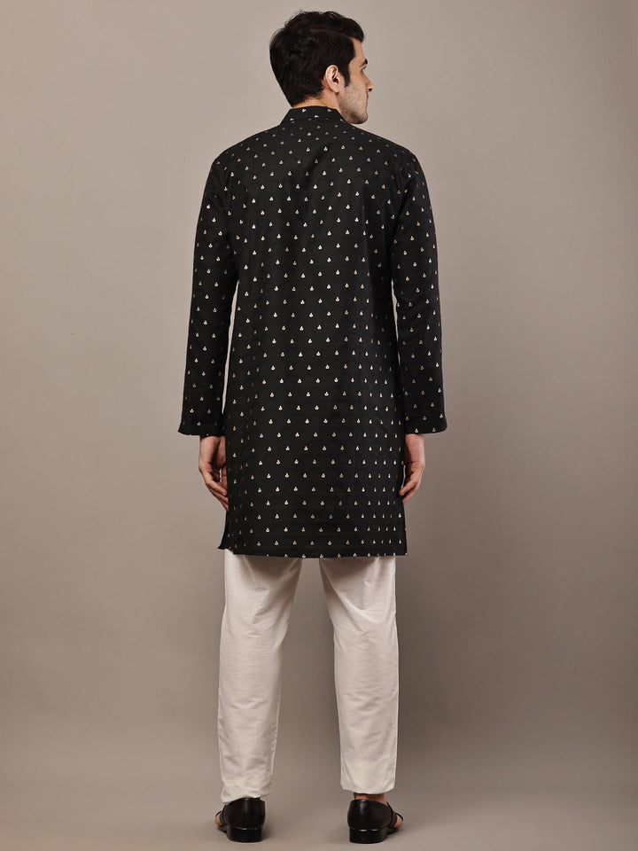 Men's Gerua Cotton Kurta Set | SHOBITAM