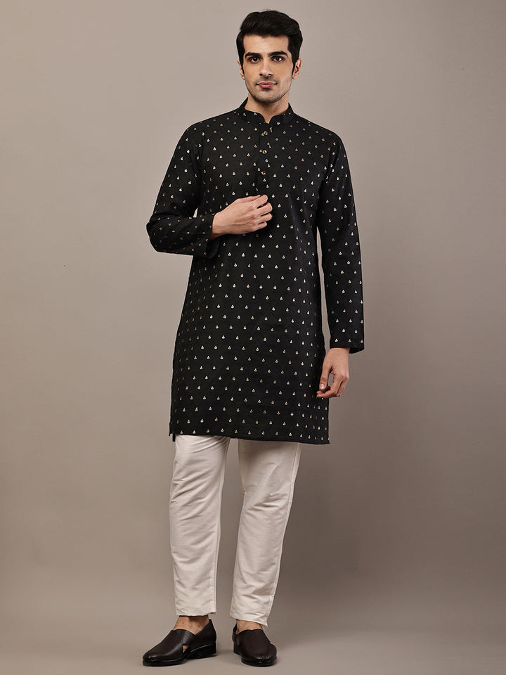 Men's Gerua Cotton Kurta Set | SHOBITAM