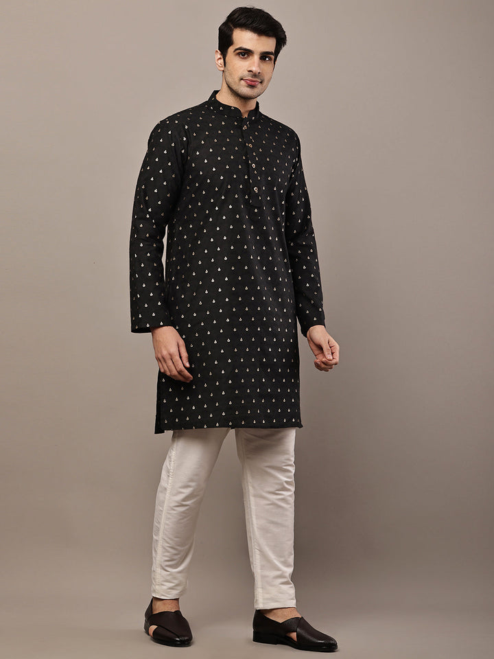 Men's Gerua Cotton Kurta Set | SHOBITAM
