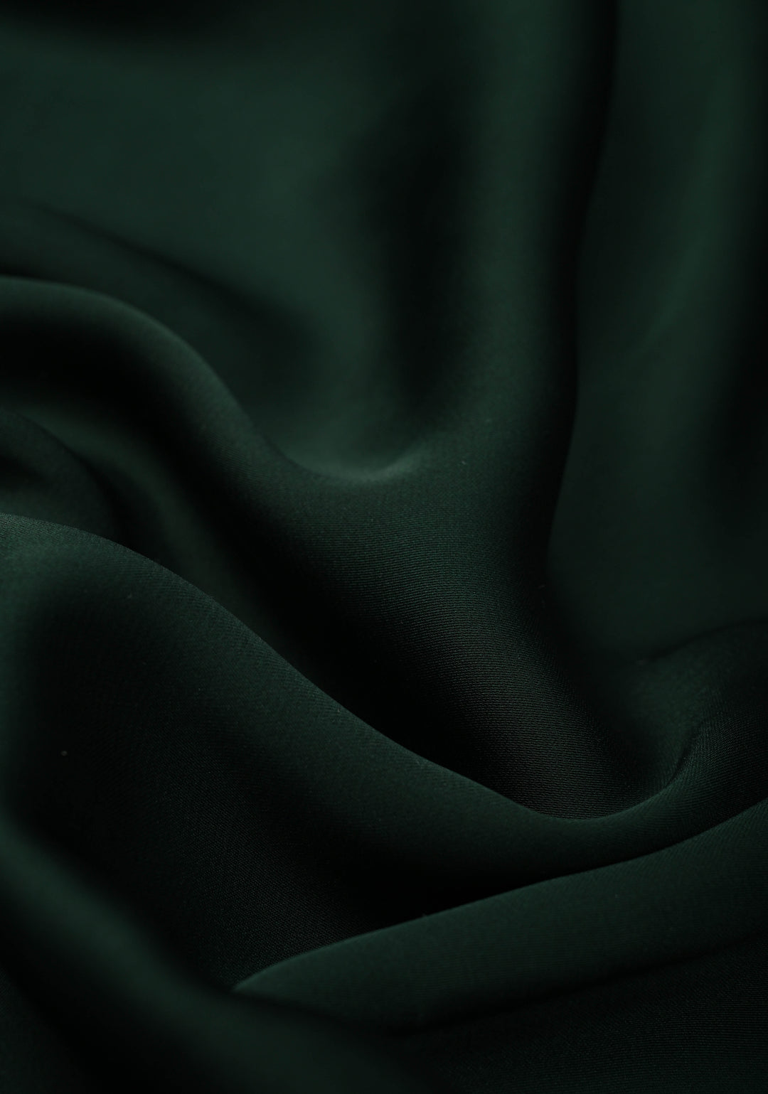 Bottle Green Satin Saree with Stone work Scallop border