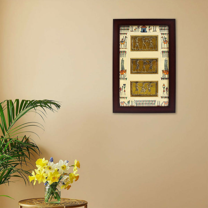 DHOKRA ART WALL HANGING FRAME 17.00*11.00*1.00 | SHOBITAM