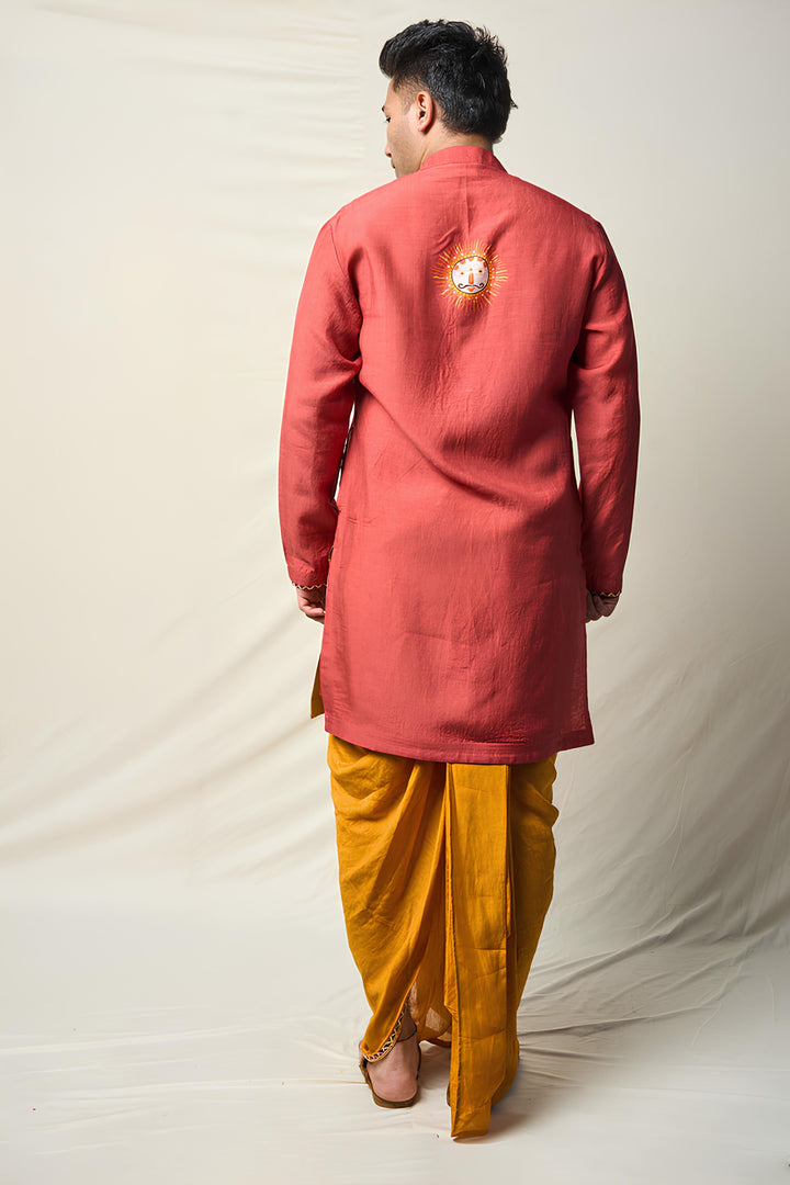 MRIGA GATI RUST KURTA | SHOBITAM
