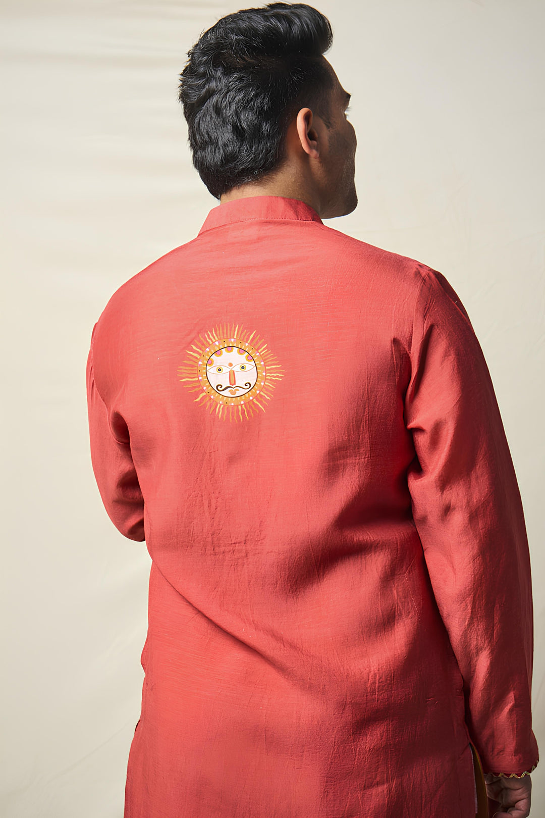 MRIGA GATI RUST KURTA | SHOBITAM