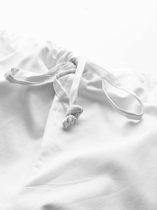 Men White Solid Pyjamas, two side pockets | SHOBITAM