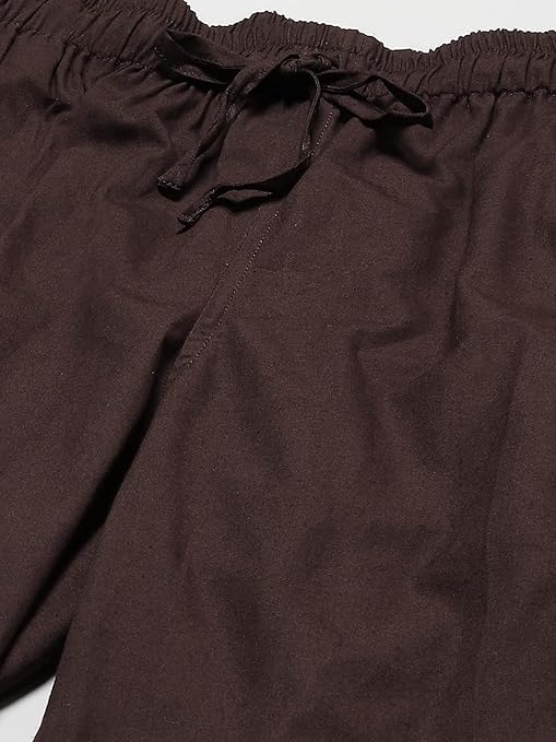 Men Brown Solid Pyjamas, two side pockets  | SHOBITAM