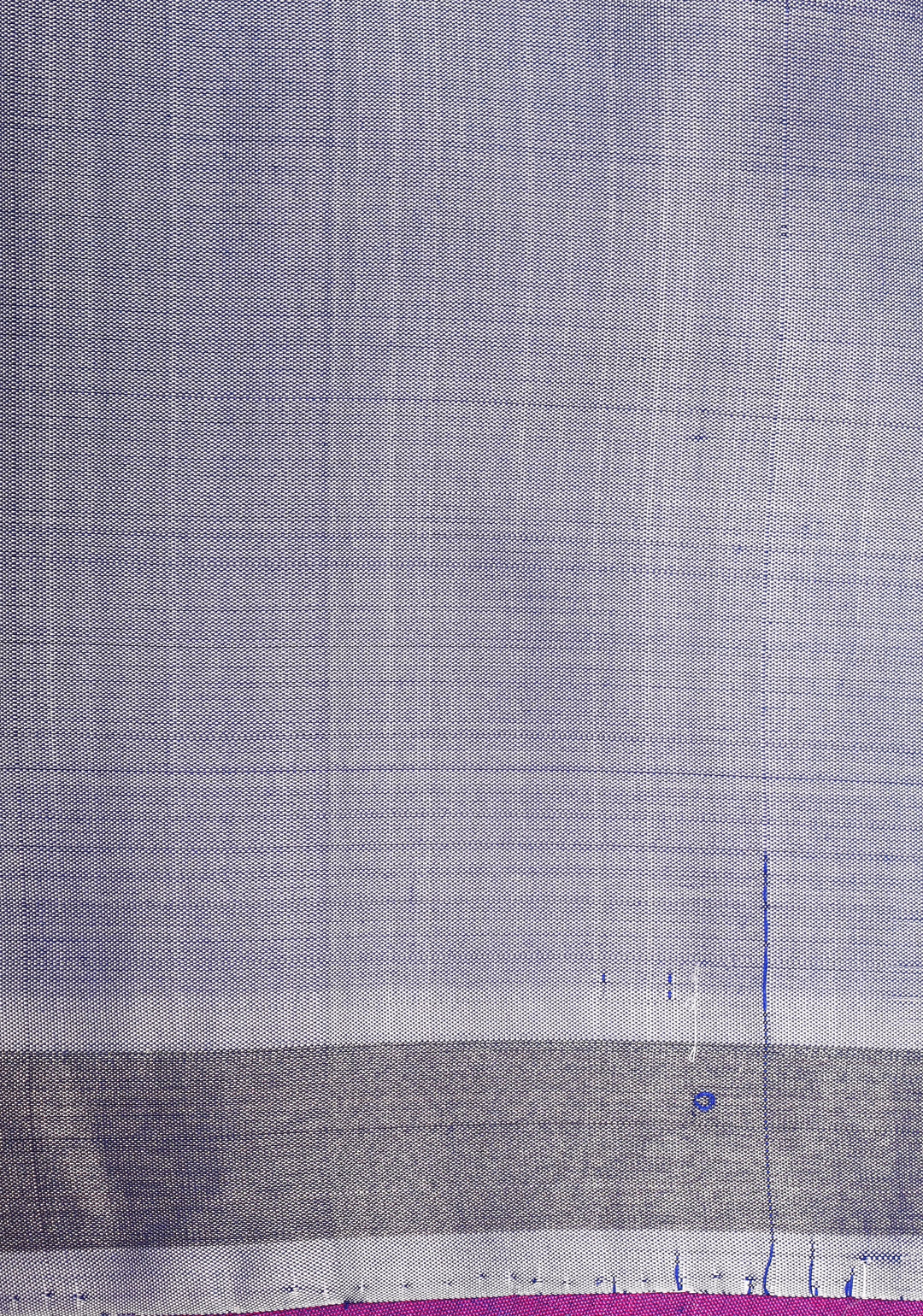 Kanjivaram Soft Silk Saree in Purple With Resham Border | SILK MARK CERTIFIED