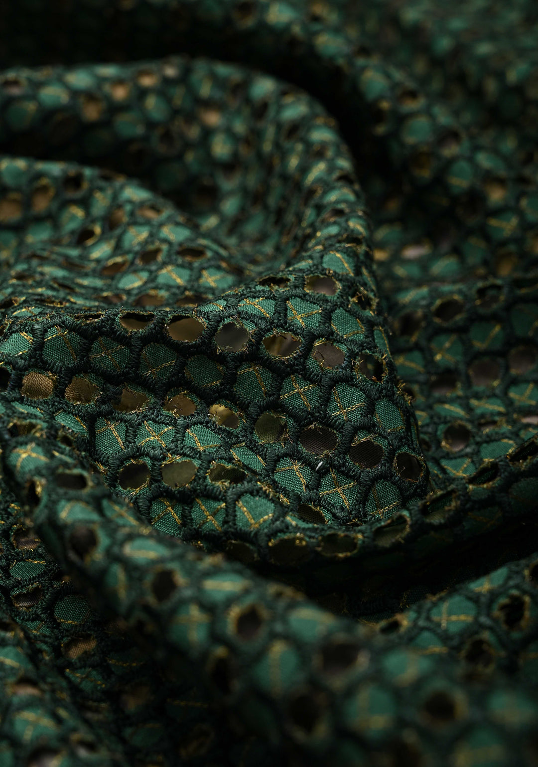 Green Handpainted Pen Kalamkari on Pure Mysore Silk Saree with Cutwork, Zari Checks and Patli Pallu | SILK MARK CERTIFIED
