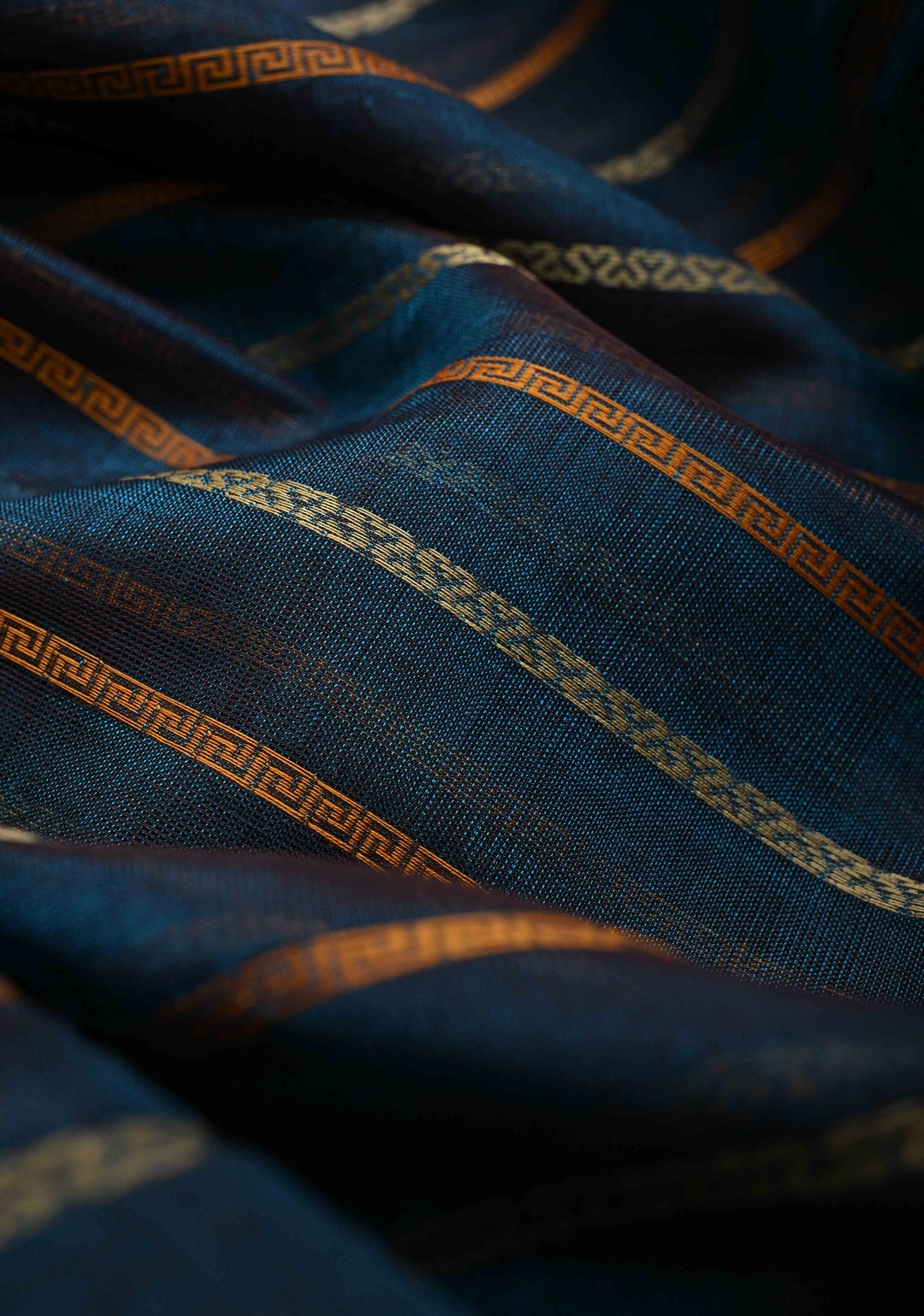 Blue Veldhari Kanchi Silk Cotton Handloom Saree Meghamalhar