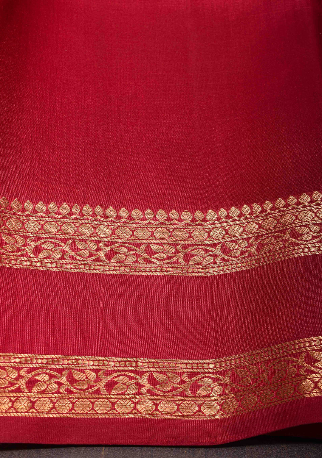 Coral Pink Kanjivaram Soft Silk Saree with Maroon Contrast and Zari Detailing   | SILK MARK CERTIFIED