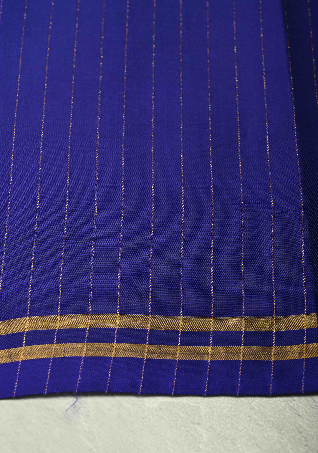 Bluish Green Color Pure Kanjivaram Soft Silk Handloom Saree Nadee with Minimal Zari Border | SILK MARK CERTIFIED