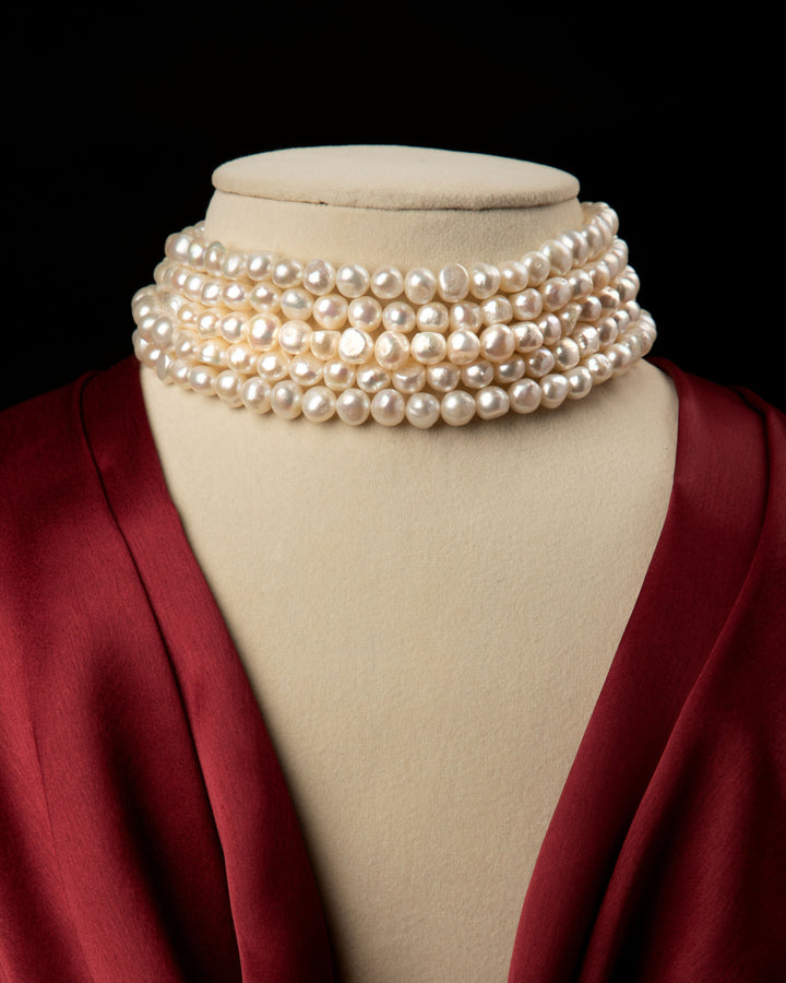 Shwet Tara-Pearl Choker | SHOBITAM