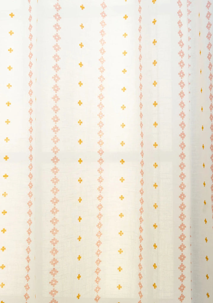Smriti 100% cotton curtain  Customizable for size, lining and headers