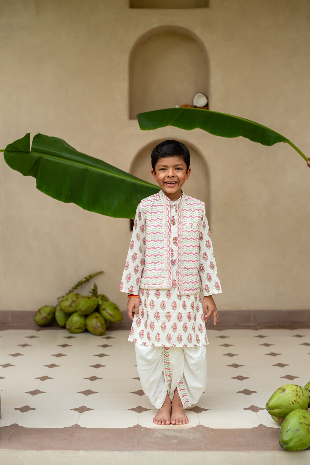 Manika Chevron Kurta Set | SHOBITAM